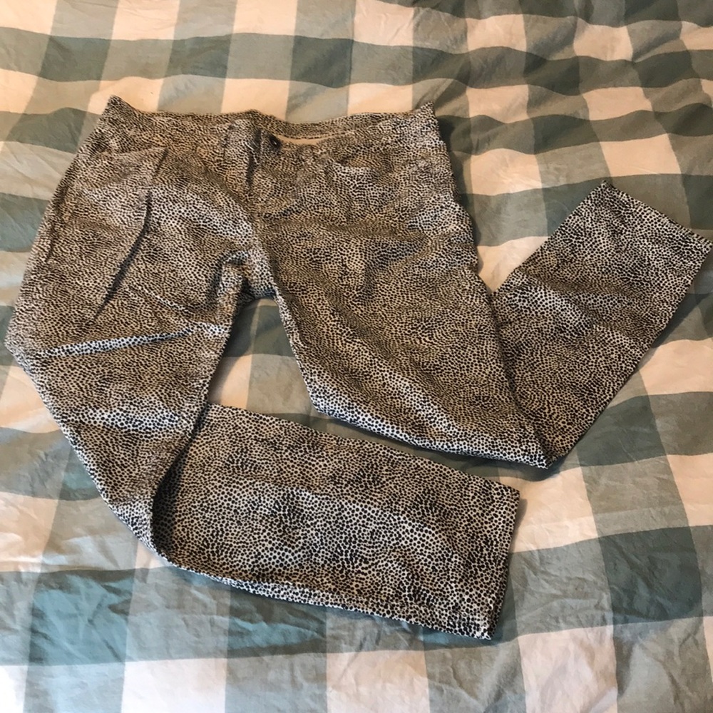 Madewell skinny skinny ankle jeans polka dot